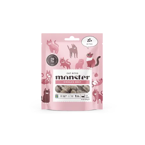Monster Cat Bites Singles Beef 50g