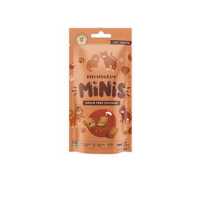 Monster Cat Treats Minis Grain Free Chicken 60g