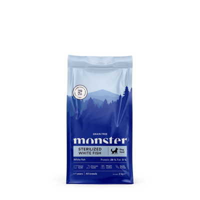 Monster Dog Grain Free Sterilized White Fish