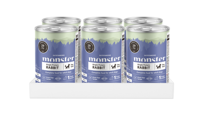 Monster Single Protein Rabbit - Vådfoder 400g