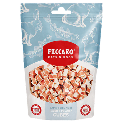 Ficcaro Rabbit & Pollock Cubes 100g