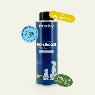 Treatsy Skin & Coat - Naturlig omega-olie (250 ml) - Dapple- - fiskeolie