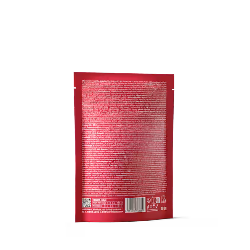 Carnilove Pouch Paté Turkey & Venison Strawberry Leaves 300g