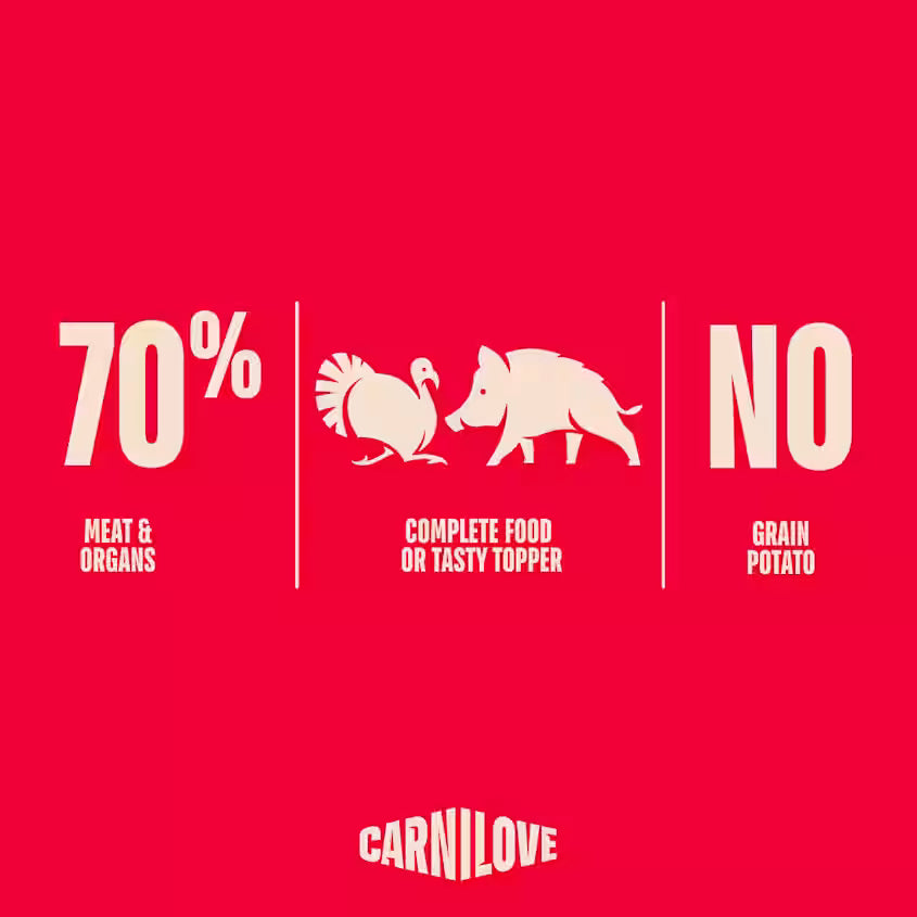 Carnilove Dog Paté Turkey & Wild Boar with Rosehips 300g