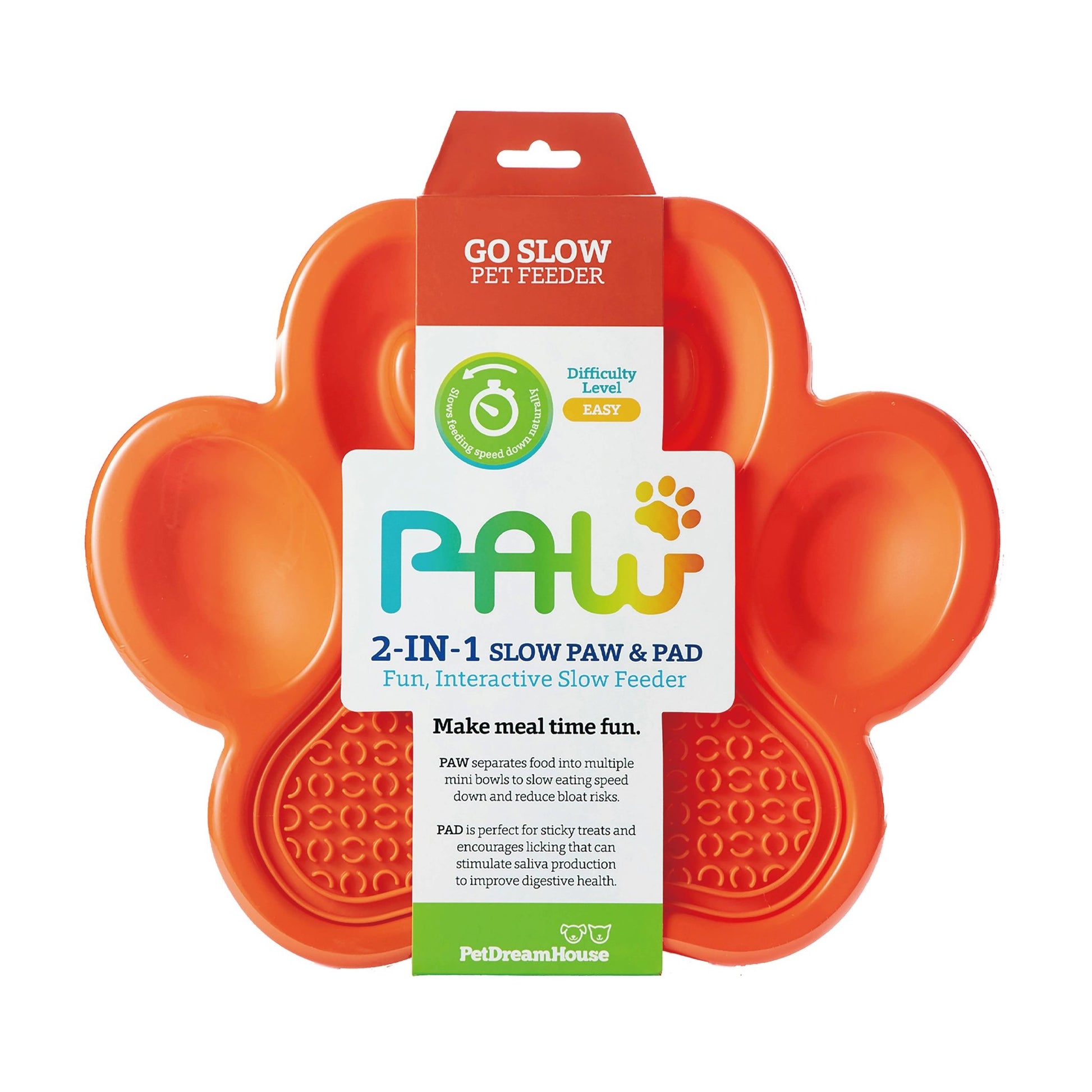 PetDreamHouse - Paw 2-in-1 Slow Feeder og slikkemåtte - Dapple