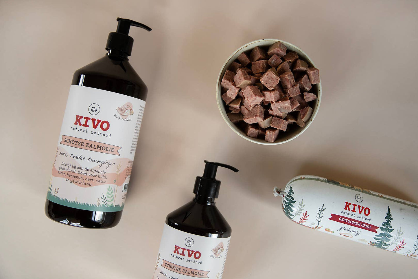 Kivo - Dampet Andekød til hund 600g