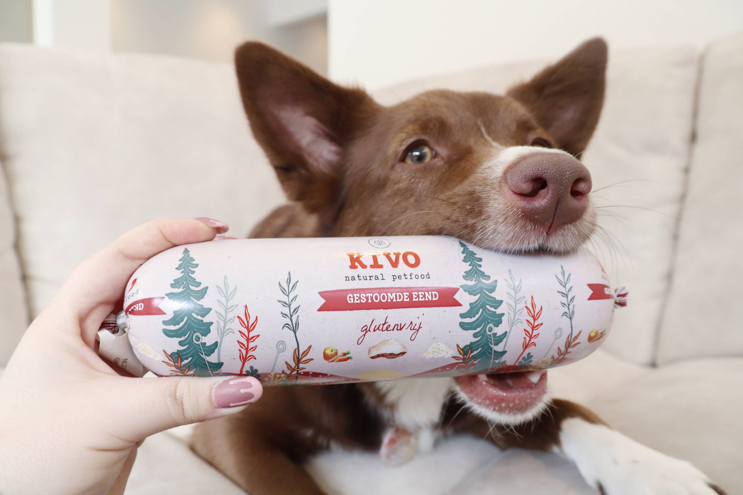 Kivo - Dampet Andekød til hund 600g