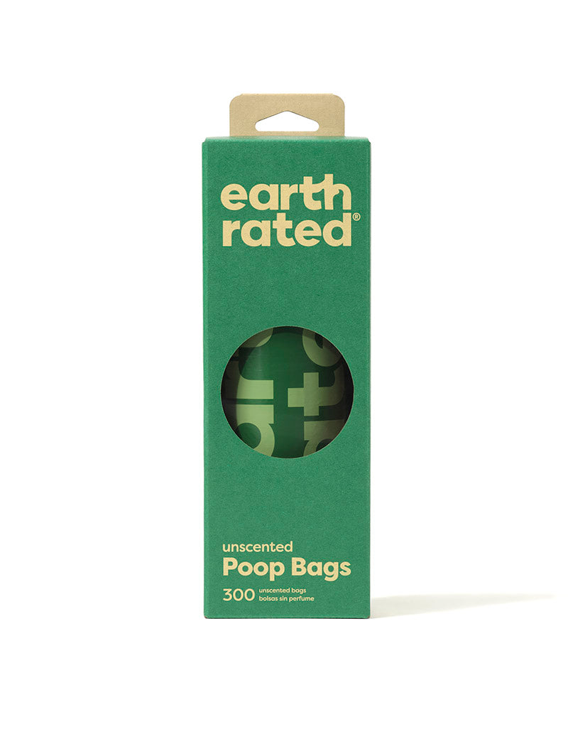 Earth Rated Enkeltrulle med 300 uparfumerede hundeposer