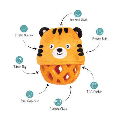 Fringe Tiger tuggleksak - Hämta den tigern!