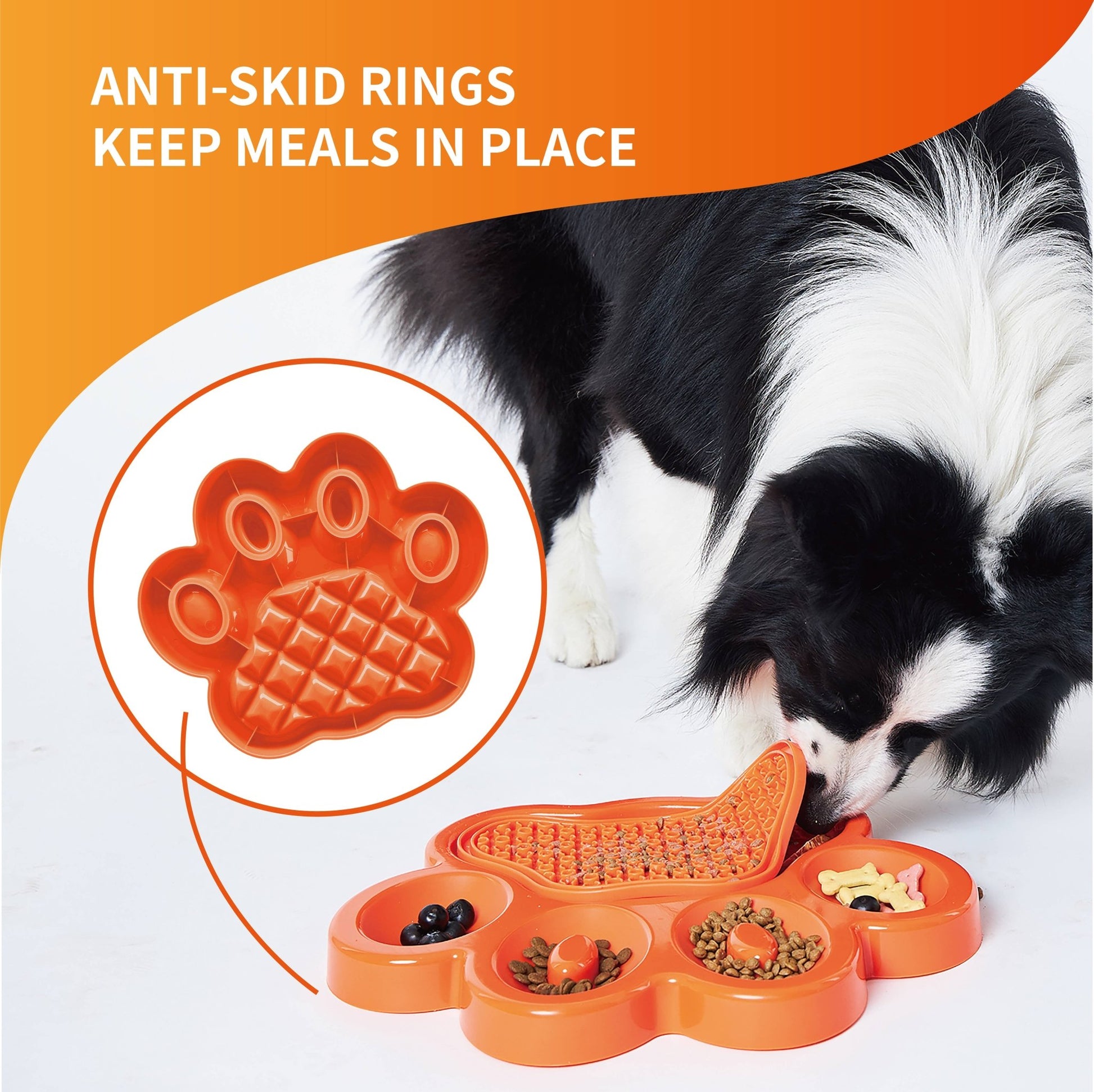 PetDreamHouse - Paw 2-in-1 Slow Feeder og slikkemåtte - Dapple