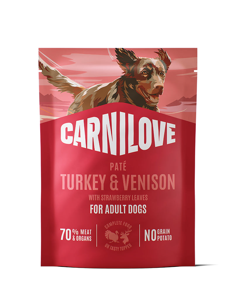 Carnilove Pouch Paté Turkey & Venison Strawberry Leaves 300g