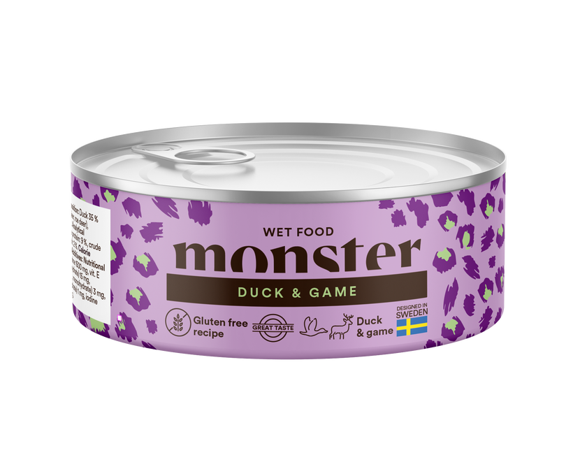 Monster Cat Adult Vådfoder Multi Duck/Game 100g