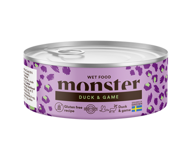Monster Cat Adult Vådfoder Multi Duck/Game 100g