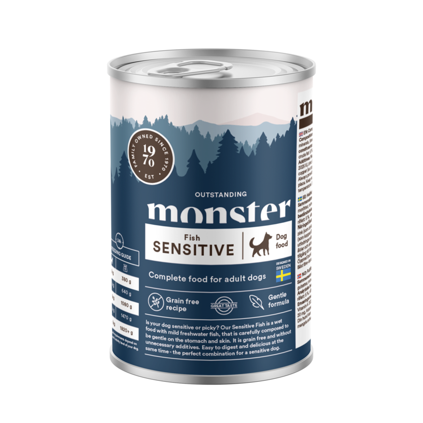 Monster Vådfoder Sensitive Fish 400g