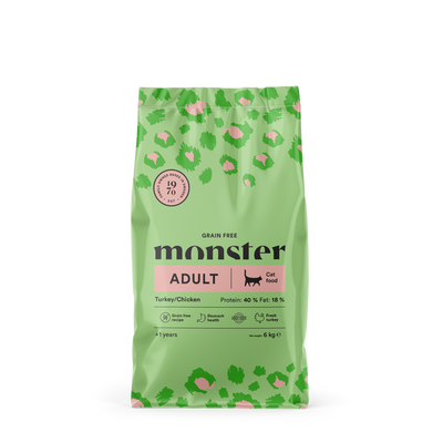Monster Cat Grain Free Adult Turkey & Chicken