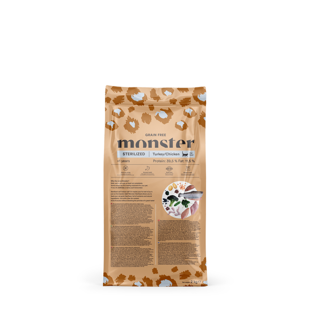 Monster Cat Grain Free Sterilized Turkey & Chicken