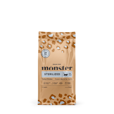 Monster Cat Grain Free Sterilized Turkey & Chicken