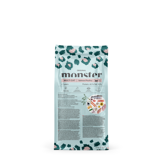 Monster Cat Original Adult Multicat Salmon & Poultry