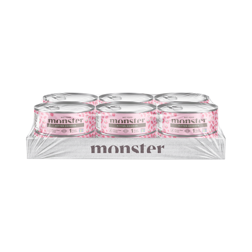 Monster Cat Kitten Vådfoder Single Protein Chicken 100g