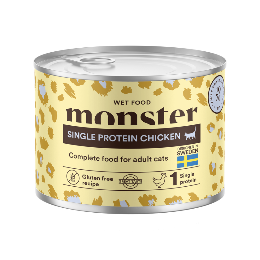 Monster Cat Adult Vådfoder Single Protein Chicken 200g