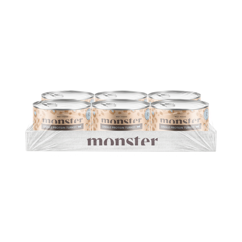 Monster Cat Adult Vådfoder Single Turkey Can 200g