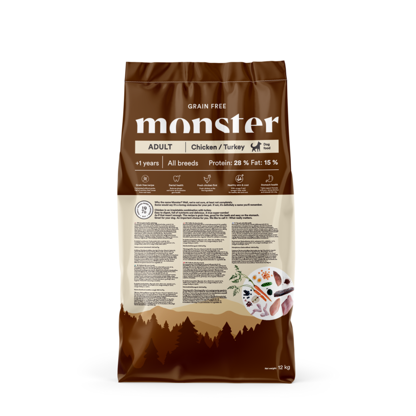 Monster Dog Grain Free Adult Chicken & Turkey