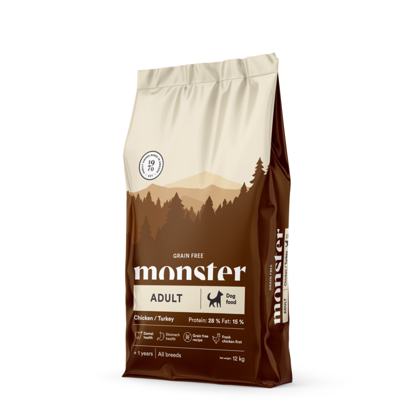 Monster Dog Grain Free Adult Chicken & Turkey