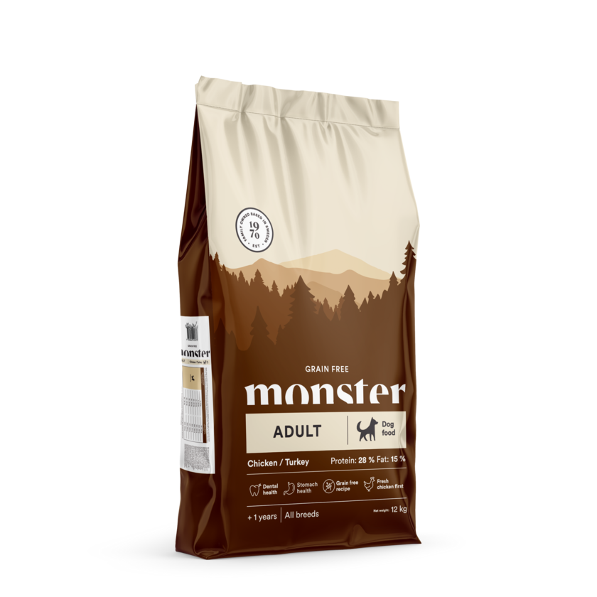 Monster Dog Grain Free Adult Chicken & Turkey