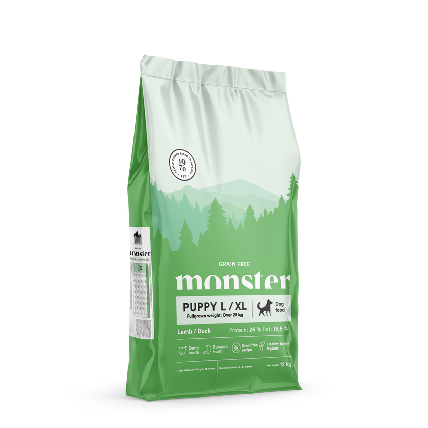 Monster Grain Free Puppy Large Lamm & Anka
