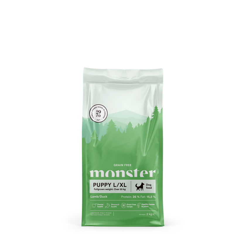 Monster Grain Free Puppy Large Lamm & Anka