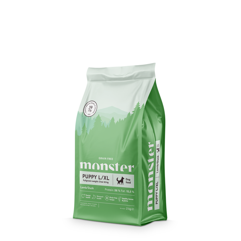 Monster Grain Free Puppy Large Lamm & Anka