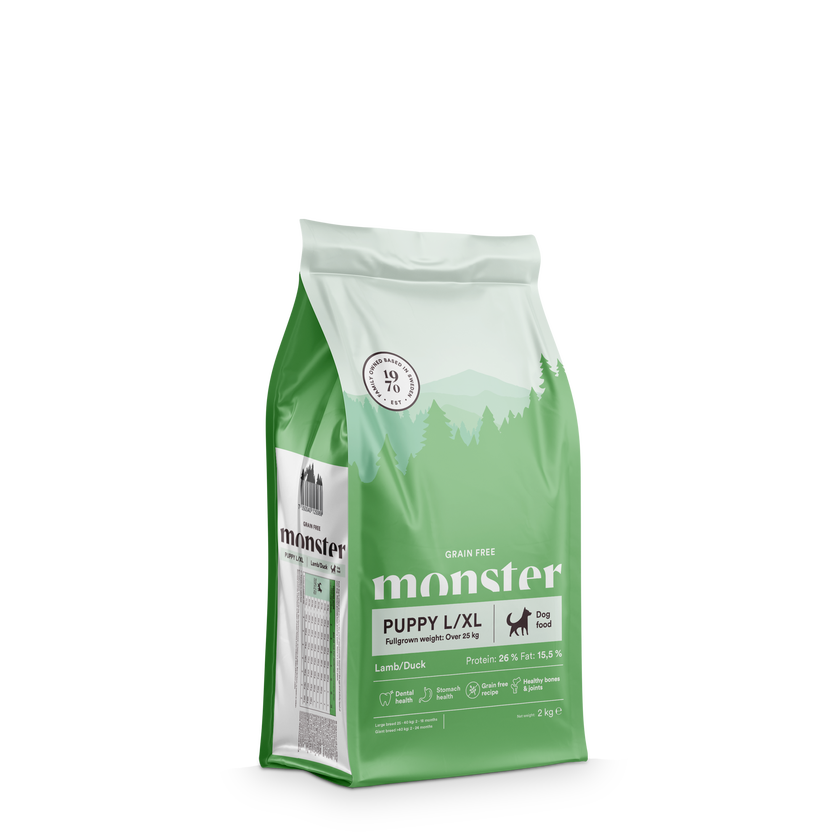 Monster Grain Free Puppy Large Lamm & Anka