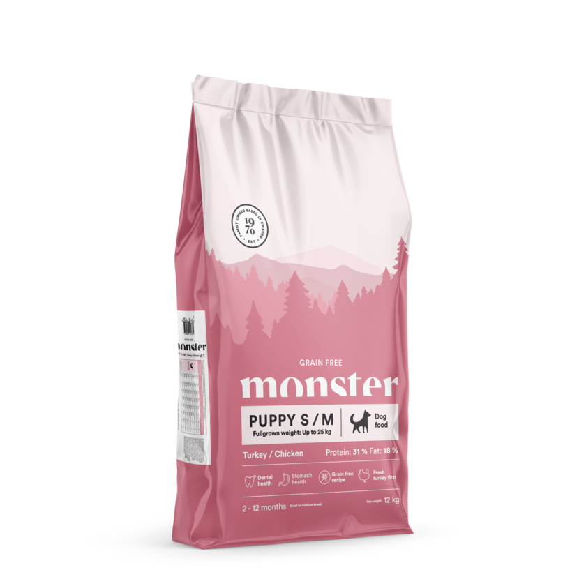 Monster Dog Grain Free Puppy S/M Chicken & Turkey