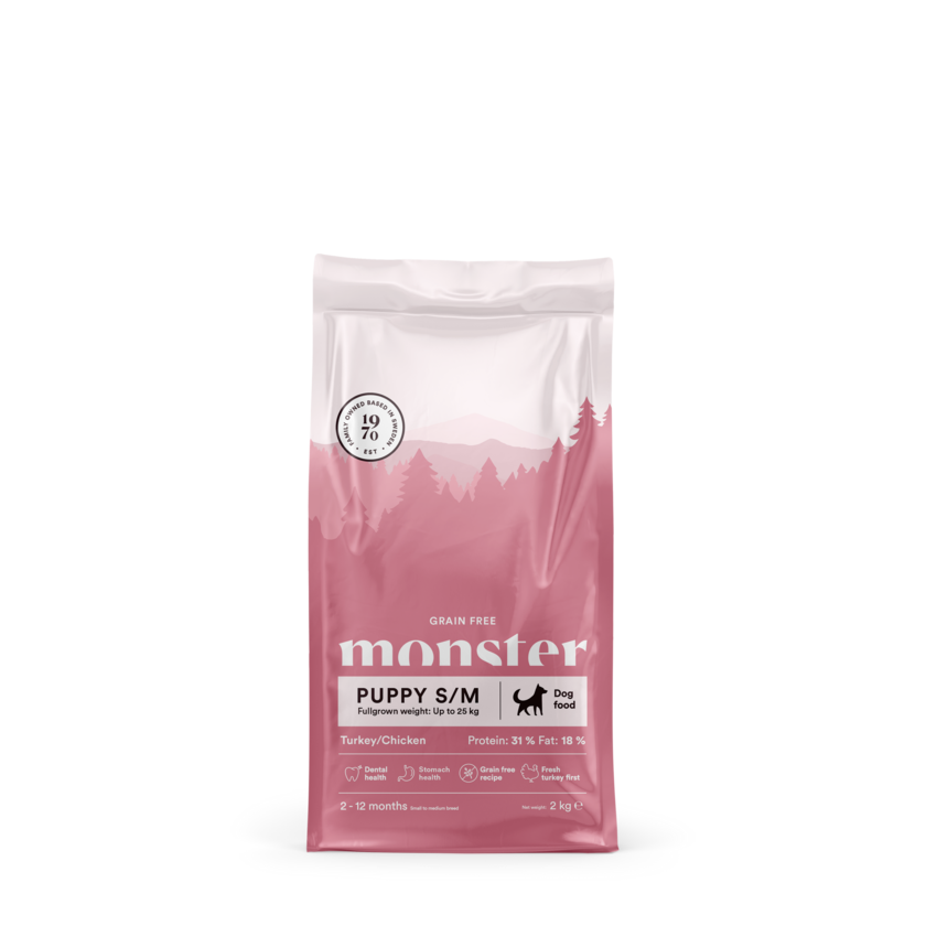 Monster Dog Grain Free Puppy S/M Chicken & Turkey