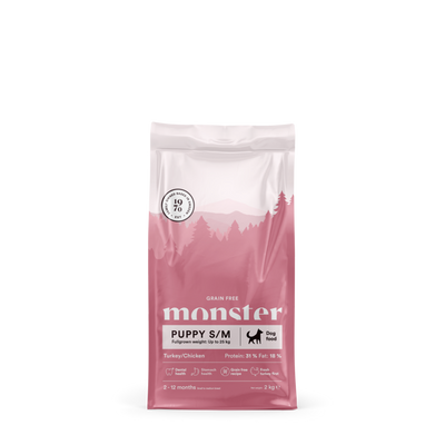 Monster Dog Grain Free Puppy S/M Chicken & Turkey