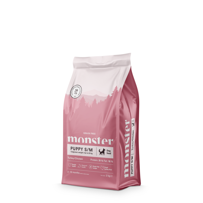 Monster Dog Grain Free Puppy S/M Chicken & Turkey