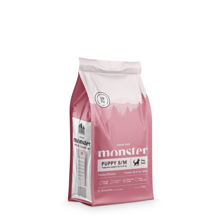 Monster Dog Grain Free Puppy S/M Chicken & Turkey