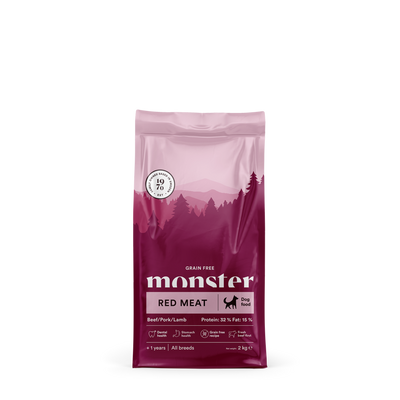 Monster Dog Grain Free Adult Red Meat