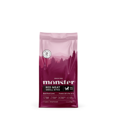 Monster Grain Free Adult Red Meat Small Bites