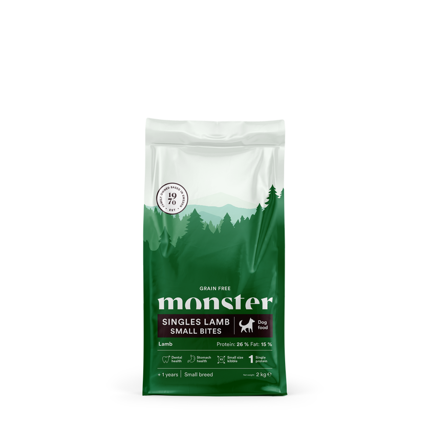 Monster Dog Grain Free Singles Lamb Small Bites