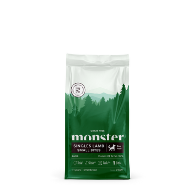 Monster Dog Grain Free Singles Lamb Small Bites