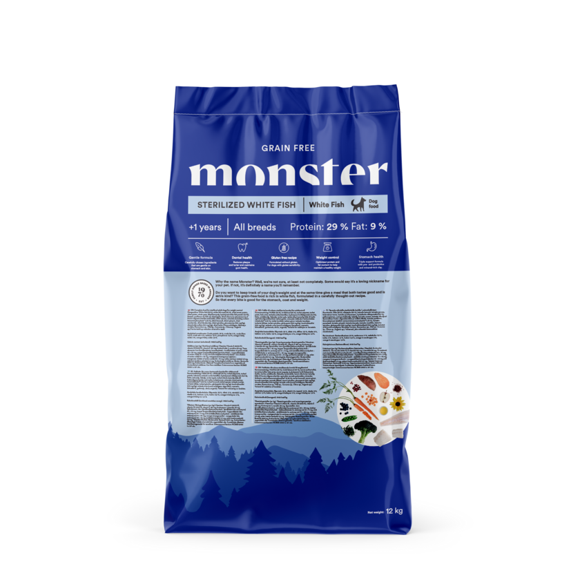 Monster Dog Grain Free Sterilized White Fish