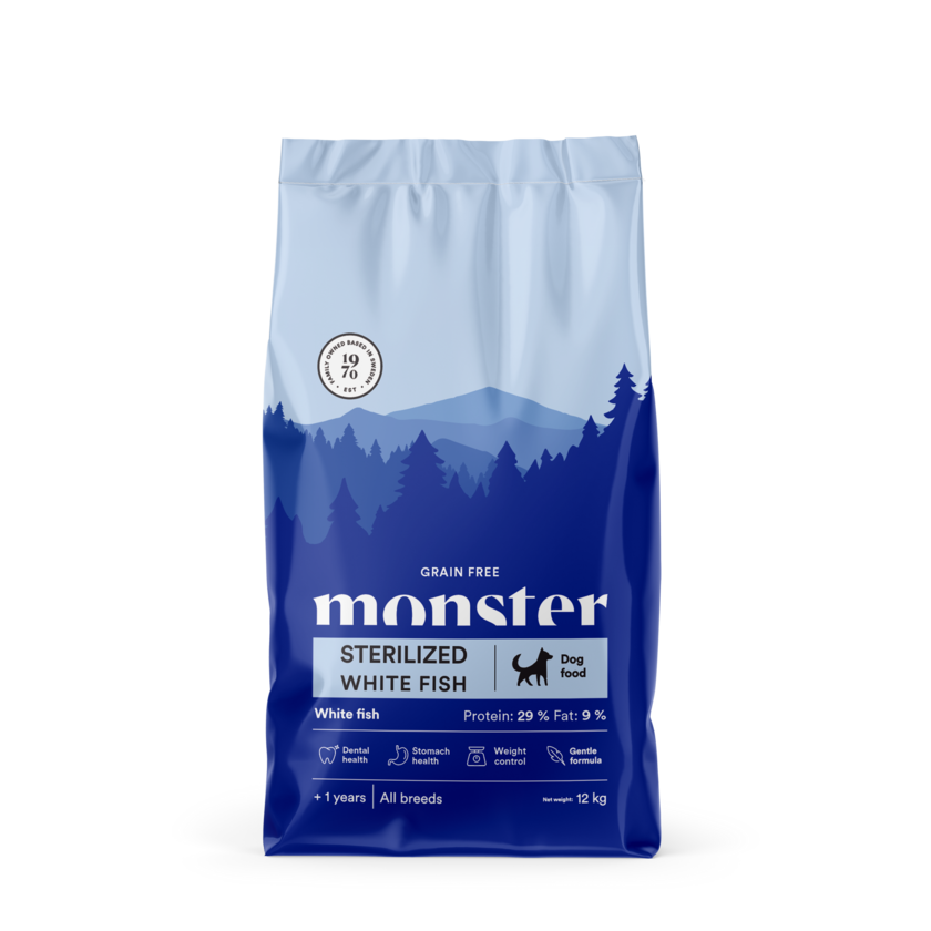 Monster Dog Grain Free Sterilized White Fish
