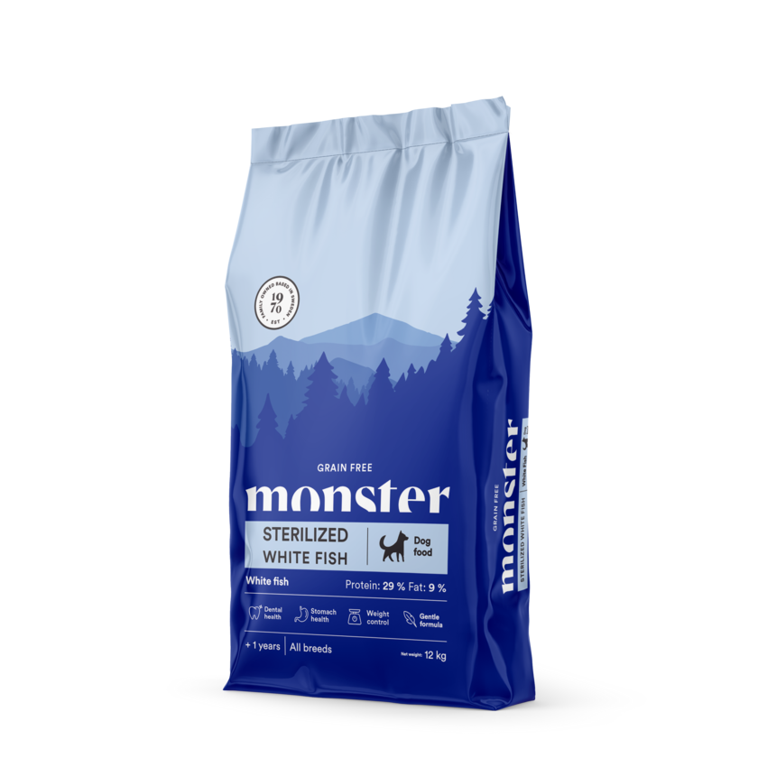 Monster Dog Grain Free Sterilized White Fish