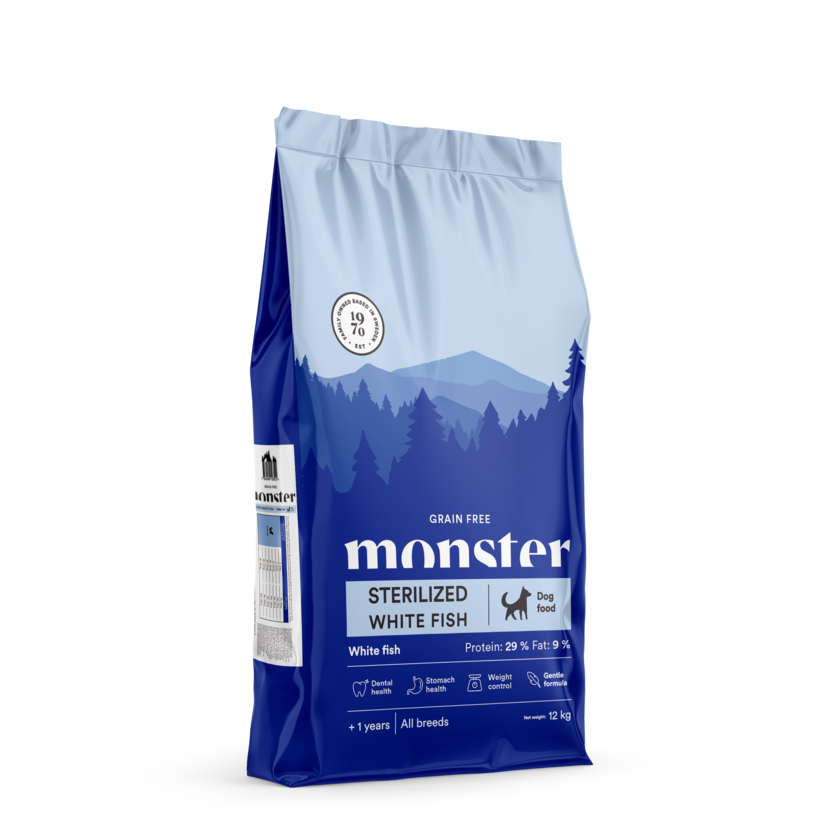 Monster Dog Grain Free Sterilized White Fish