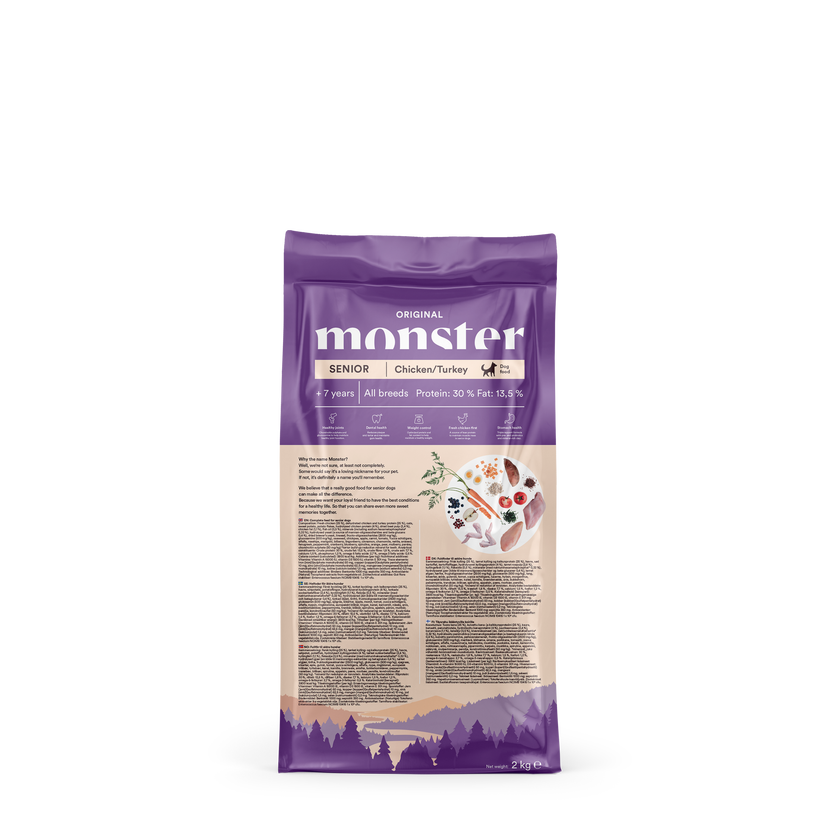 Monster Original Senior kyckling & kalkon