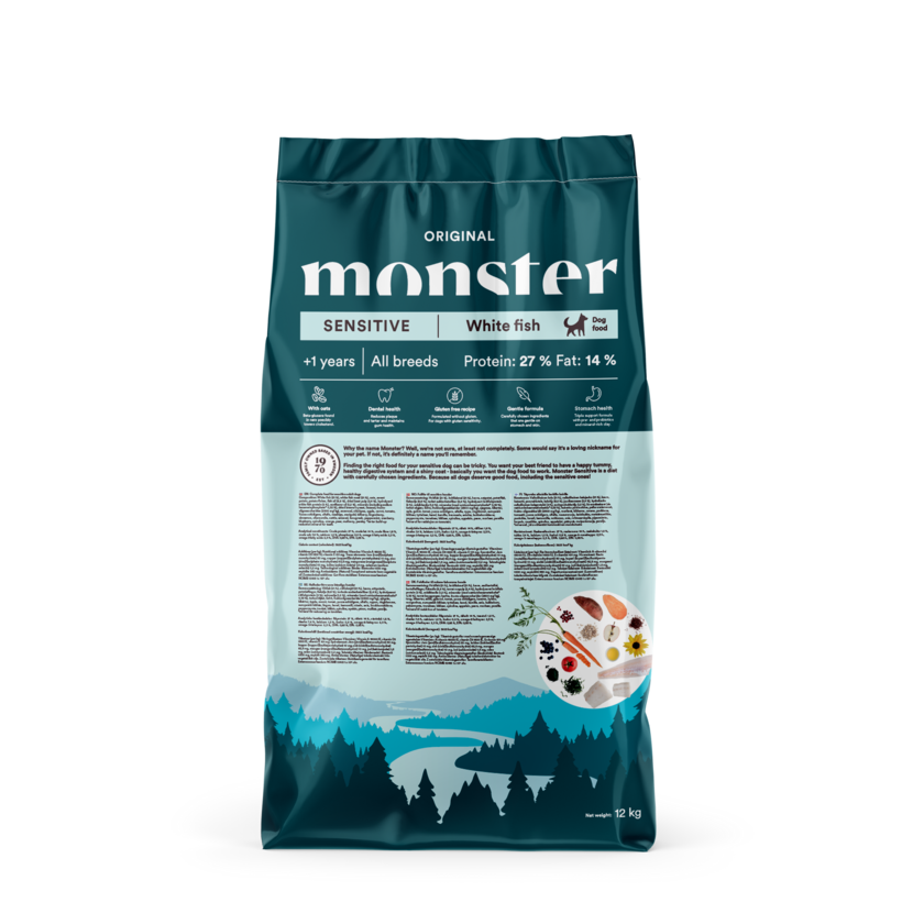 Monster Dog Orig. Sensitive White fish