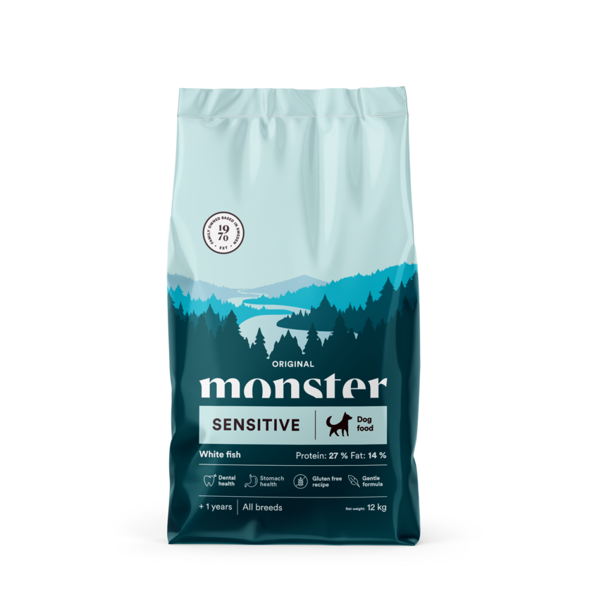 Monster Dog Orig. Sensitive White fish