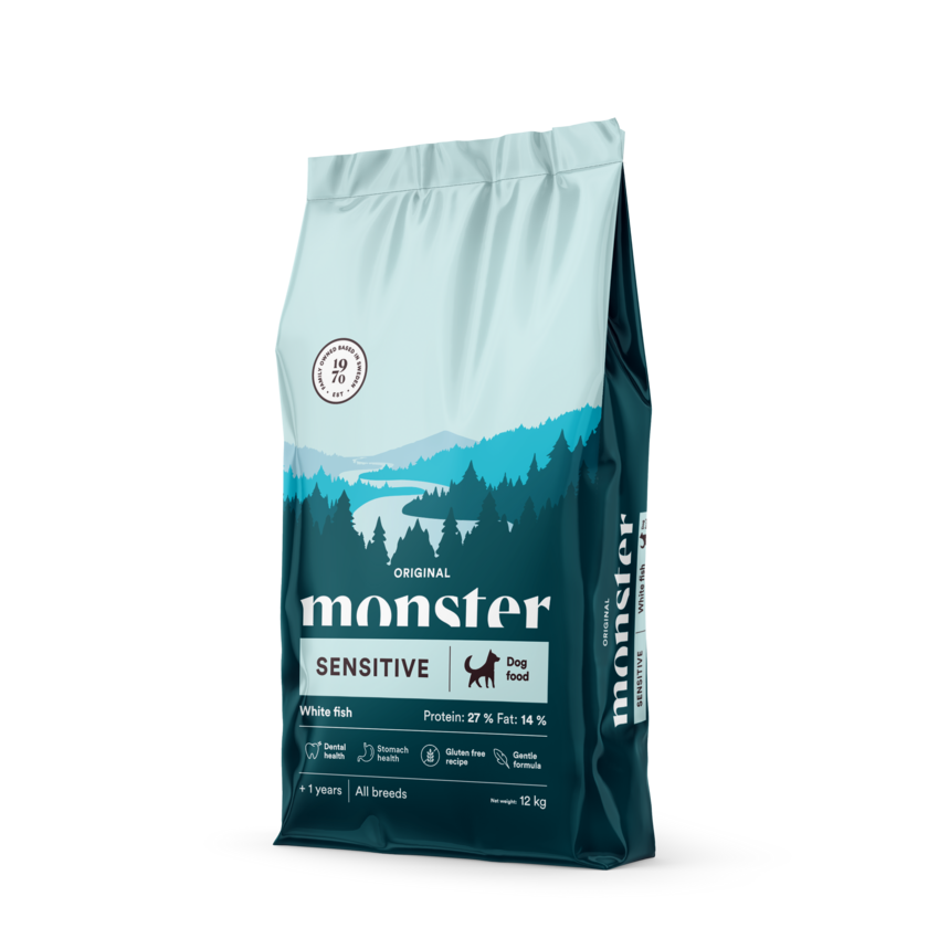 Monster Dog Orig. Sensitive White fish