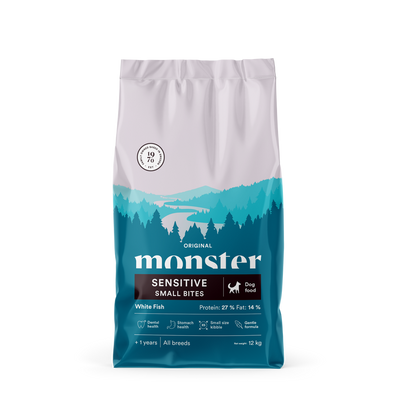 Monster Original Sensitive Small Bites Vit fisk
